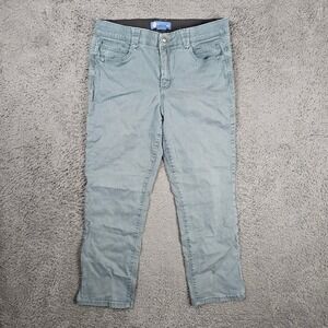 Democracy Absolution Gray Petite Stretch Waistband Pants Womens 14P